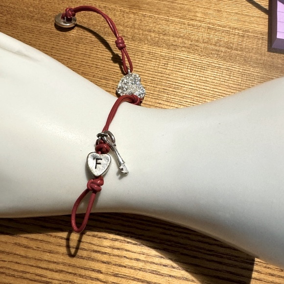 Bracelet Fossil EUC Red and Crystals - Picture 3 of 5